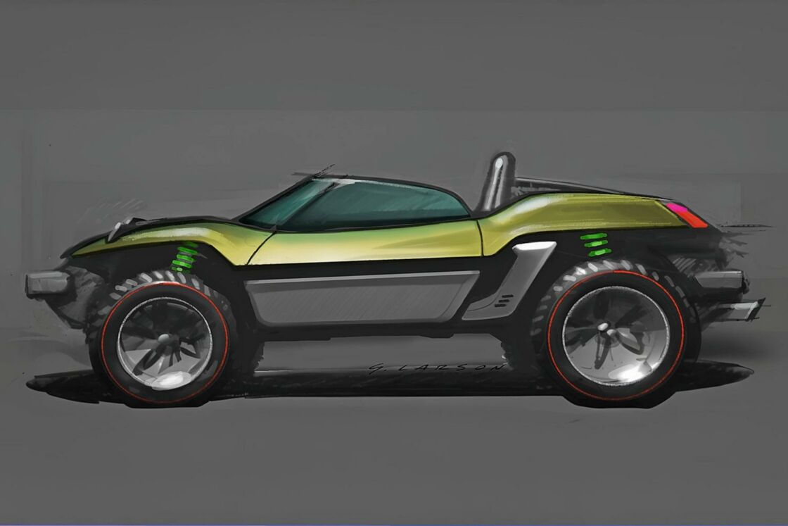 Porsche Strand-Buggy Sketch