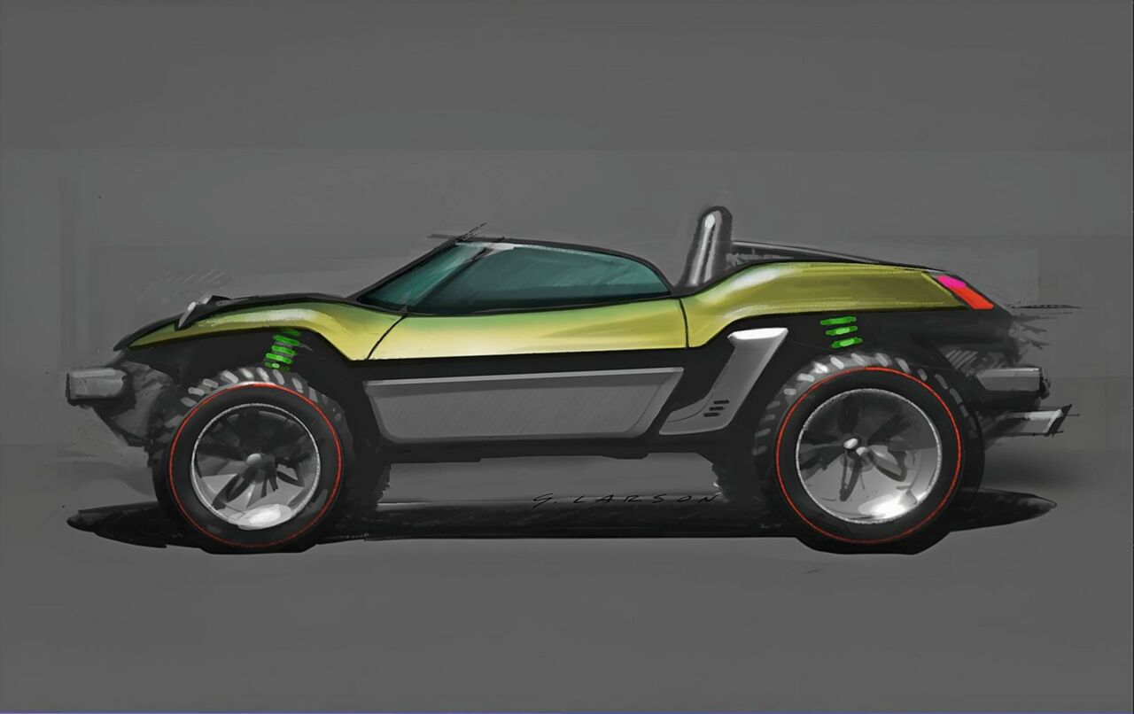 Porsche Strand-Buggy Sketch